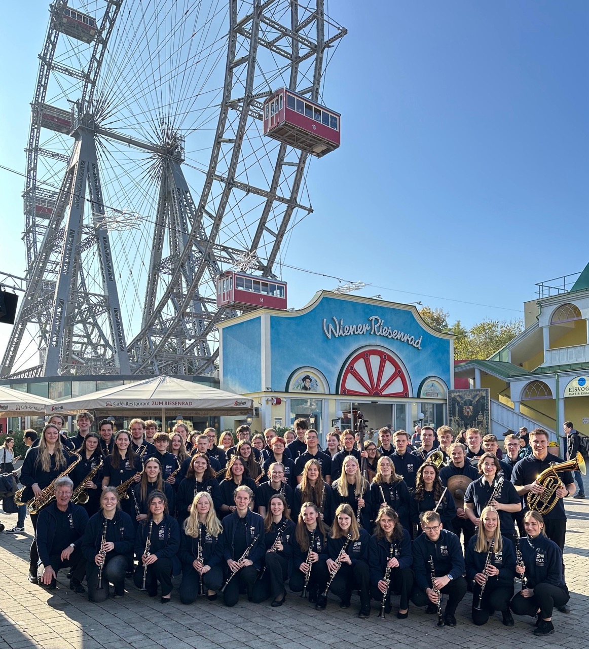 Ratsband Stadthagen vorm Riesenrad im Wiener Prater