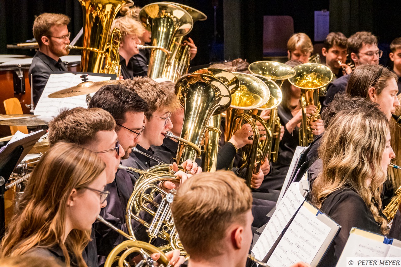 Die Tuba- und Hornsektion